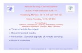 Remote Sensing ofthe Atmosphere Lecture, Winter Semester 201 …joseba.mpch-mainz.mpg.de/pdf_dateien/introduction_2016... · 2016-10-25 · 24 .10.16 Overview, history of remote sensing