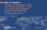 Blis insights: The influence of location on cross …...Blis insights: The influence of location on cross-screen advertising October 2015 Key insights into how location influences