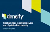 Practical steps to optimizing your use of public cloud capacity · 7. Leveraging containers 983 Workloads: AWS 1-year Hosting Cost with Densify catalog optimization S M L Net Savings: