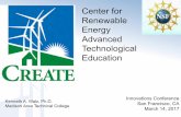Center for Renewable Energy Advanced Technological Education · 2 credits NRG 206 Co-op Ed - Job prep/resume. • HVAC (Pumps, Fans, Motors) • Lighting • Building Shell • Building