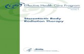 Stereotactic Body Radiation Therapy...Stereotactic Body Radiation Therapy Prepared for: Agency for Healthcare Research and Quality U.S. Department of Health and Human Services 540