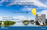 Using Docker and Docker-Compose to create router networks ... · !9 Using docker-compose!Create these files for experiments automatically: !docker-compose for docker containers and