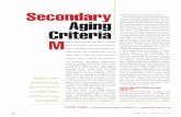 Secondary Aging · 2016-04-21 · Secondary Aging Criteria It pays to pay attention to the often-overlooked secondary flight feathers of large soaring birds which birds molt their