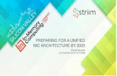 IMCS 2017-Striim-Preparing for a Unified IMC Architecture ...€¦ · PREPARING FOR A UNIFIED IMC ARCHITECTURE BY 2020 ... of commodity software of open source with security, unique