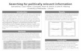 Searching for politically relevant information€¦ · Searching for politically relevant information Samantha J. Lauf, Frank J. Gonzalez, Kevin B. Smith, & John R. Hibbing University