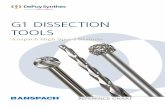 G1 DISSECTION TOOLS - synthes.vo.llnwd.netsynthes.vo.llnwd.net/o16/LLNWMB8/US Mobile/Synthes North Americ… · G1 DISSECTION TOOLS Anspach High Speed Systems FLUTED BALL 1SB 1 mm