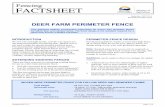 Deer Farm Perimeter Fence - BC Ministry of Agriculture · Fencing . Order No. 307.271-1 . Revised December 2015 . DEER FARM PERIMETER FENCE . INTRODUCTION Woven wire and high-tensile,