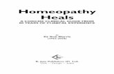 Homeopathy Heals · 2020-03-10 · B. Jain Publishers (P) Ltd. USA — Europe — India Homeopathy Heals By Dr Ron Harris (1916-2018) A ConCise CliniCAl guide From 80 yeArs oF CliniCAl