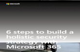 6 steps to build a holistic security Microsoft 365 · 2018-09-05 · November Holistic Security Strategy 2017 5 Microsoft 365 Enterprise is a complete, intelligent solution, including
