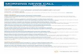MORNING NEWS CALL - Thomson Reutersshare.thomsonreuters.com/assets/newsletters/Indiamorning/... · 2019-01-14 · MORNING NEWS CALL FACTORS TO WATCH ... government that would require