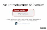An Introduction to Scrumblogs.consultantsguild.com/media/blogs/wayne/introtoscrumwithtool… · An Introduction to Scrum Mountain Goat Software, LLC Large portions of this presentation