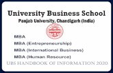 MBA MBA (Entrepreneurship) MBA ... - successcds.net · Chandigarh, the acknowledged masterpiece of architectural aesthetics, is counted among the beautiful cities of India. Having