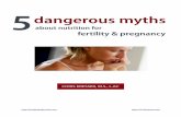 about nutrition for fertility & pregnancy · Myth #1: A low-fat diet is the best choice 8 Myth #2: All women should take iron supplements during pregnancy 12 Myth #3: Pregnant women