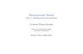 Part 1: Mathematical Introduction Christian Philipp Schröder · Part 1: Mathematical Introduction Christian Philipp Schröder Chair of Economic Policy (520a) ... Introduction Dynamic