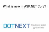 1 - What is new in ASP.NET · PDF file ASP.NET Welcome to ASRNET Core! ASP.NET Core is a lean and composable framework for building web and cloud applications. ASP.NET Core is fully