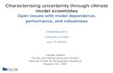 Characterising uncertainty through climate model ensemblesemps.exeter.ac.uk/media/universityofexeter/emps/... · Characterising uncertainty through climate model ensembles Open issues