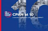 CPAN at 10 - Community Oncology Alliance...caregivers, physicians, clinicians, and countless others. That’s why CPAN spends so much time on national and state activities that help