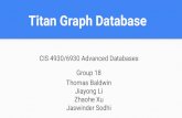 Titan Graph Database - cise.ufl.edu mschneid/Teaching/CIS...آ  DataStax (the firm behind the Cassandra