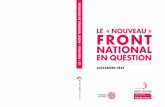 N O I T S E U N E L A N O I T A LE « NOUVEAU » N T N O R ... · 12. « Départementales : le FN largement en tête, à 33 % d’intentions de vote », leparisien.fr, 1er mars 2015.