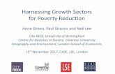 Harnessing Growth Sectors for Poverty Reductionsticerd.lse.ac.uk/seminarpapers/wpa15112017.pdf · low pay to move into Public policy might offer opportunities for: - business support