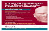 Full Mouth Rehabilitation Using Direct Composite ... WMS Full p… · Full Mouth Rehabilitation Using Direct Composite & Adhesive Dentistry. Title: 137457 WMS Full pageAd_RUIZ.indd
