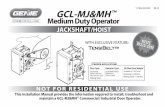 GCL-MJ&MH Medium Duty Operator - The Genie Companycommercial.geniecompany.com/files/...GCL-MJ_AND_MH.pdfGCL-MJ&MH Medium Duty Operator w w w . ge niecompany.com 08-12 2.1 Section 2: