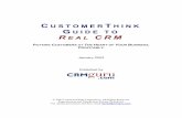 CUSTOMERTHINK GUIDE TO REAL CRM - is.muni.cz · CustomerThink Guide to Real CRM 3 • E-commerce. In the Internet Age, selling processes should transfer seamlessly into purchasing