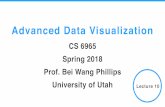 Advanced Data Visualization - Scientific Computing and ... · Visual representation of the input-output mapping of the network Visualizing alternative structures and their performance