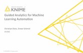 Guided Analytics for Machine Learning Automation...© 2018 KNIME AG. All rights reserved. 2 Automating Everything? Automating Data Proc: • Feature Selection • Feature Construction