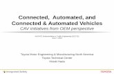 Connected, Automated, and Connected & Automated Vehiclessp.scote.transportation.org/Documents/2016 SCOTE... · Automated Driving Data Information from & about the road, traffic and