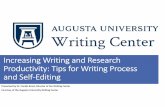 Increasing Writing and Research Productivity · Writing in Busy Times Maximizing Output by Personalizing Process. Take a Metacognitive Approach to Writing ... critical care professional