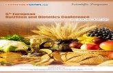 5th European Nutrition and Dietetics Conference...Page 1 conferenceseries.com Scientific Program June 16-18, 2016 Rome, Italy 5th European Nutrition and Dietetics Conference Conference