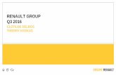 RENAULT GROUP Q3 2016 · 4 investor relations renault q3 2016 presentation october 25, 2016 property of groupe renault strong european market strong performance in emerging markets