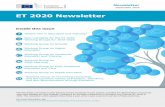 ET 2020 Newsletter - European Commission...ET 2020 Newsletter Inside this issue What’s new in Education and Training? New mandates for the ET 2020 Working Groups for 2018 -2020 Working