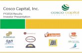 FY2016 Results Investor Presentation - Webtogocoscocapitalbeta.webtogo.com.ph/images/items/uploads/Cosco - FY… · April 22: Approval by the Securities and Exchange Commission (SEC)