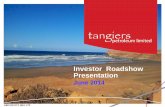 Investor Roadshow Presentation - 88 Energy Ltd88energy.com/.../JUNE-2014-INVESTOR-PRESENTATION.pdf · Investor Roadshow Presentation June 2014 ABN 80 072 964 179 . 2 Disclaimer The