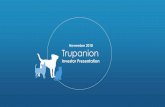 November 2018 Trupanion · November 2018 Trupanion Investor Presentation. This presentation contains forward-looking statements within the meaning of Section 27A of the Securities
