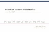 Trupanion Investor Presentations21.q4cdn.com/119804282/files/doc_presentations/2017/11/... · 2017-11-08 · Trupanion Investor Presentation November 2017. 2 Legal Disclaimers This