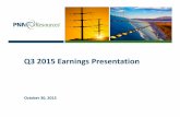 Q3 2015 Earnings Presentation - PNM Resources/media/Files/P/PNM... · 2016-03-23 · Q3 2015 Earnings Presentation October 30, 2015. Safe Harbor Statement 2 ... reflect this inherent