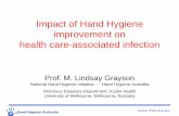 Impact of Hand Hygiene improvement on health care ... · Grayson et al 2008 NICU NA HCAI incidence: from 4.1 to 1.2/1000 patient-days 18 months Capretti et al Allegranzi B and Pittet