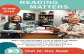 READING MATTERS - Washington Secretary of State · BRW 1405 Dolphin Tale: The Junior Novel by Gabrielle Reyes. When a dolphin named Winter loses her tail, a young boy named Sawyer