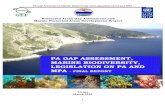 PA GAP ASSESSMENT, MARINE BIODIVERSITY, LEGISLATION ON … · 2020-03-05 · PA Gap Assessment, Marine Biodiversity and Legislation on PA and MPA 6 Acronyms and Abbreviations AL Albania