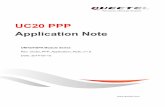 UC20 PPP Application Note - Sixfab · UC20_PPP_Application_Note Confidential / Released 11 / 29 4 UART/USB for PPP Connection 4.1. Data Mode and Command Mode Module communicates information