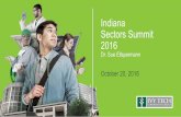 Indiana Sectors Summit 2016 - IN.govIndiana Sectors Summit 2016 Dr. Sue Ellspermann October 20, 2016. The Indiana Career Council Big Goal All Hoosiers will have the opportunity to