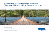 Group Voluntary Short Term Disability Insurance · Voluntary Short Term Disability Insurance Option – 90 ys Option – 18 ys Signature I wish o mak h oices ndicated n his form.