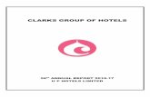 CLARKS GROUP OF HOTELS - Bombay Stock ExchangeShri Sidharth Ghatak Hotel Clarks Shiraz, Agra (Resigned w.e.f. 16.05.2016) Hotel Clarks Amer, Jaipur Hotel Clarks Avadh, Lucknow Shri
