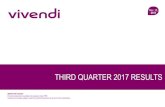 THIRD QUARTER 2017 RESULTS - Vivendi...2017/11/16  · In addition, since 2017, the results of Flab Prod/Flab Presse as well as Canal Factory are reported within Canal+ Group / Free-TV;