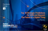 ftp.shujuju.cnftp.shujuju.cn/platform/file/2017-01-23/428efe3415... · Top Strategic Predictions for 2016 and Beyond: The Future is a Digital Thing Daryl C. Plummer and others (G00291252)