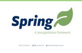 Spring - A Java application frameworkstatic.olivergierke.de/lectures/spring/spring-a-java... · 2019-06-03 · Removal of boilerplate code 5. Spring Framework 6. 1. Dependency Injection