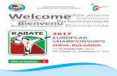 EUROPEAN KARATE FEDERATION BULGARIAN NATIONAL … · EUROPEAN KARATE FEDERATION BULGARIAN NATIONAL KARATE FEDERATION Welcome Willkommen Bienvenu Káëùóüñéóìá Äîáðå äîøëè